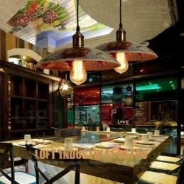 Rustikk Retro Vintage Pendellampe Med 1 Lys I Loftstil