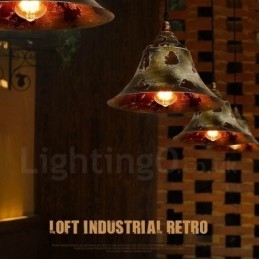 Rustikk Retro Vintage Pendellampe Med 1 Lys I Loftstil