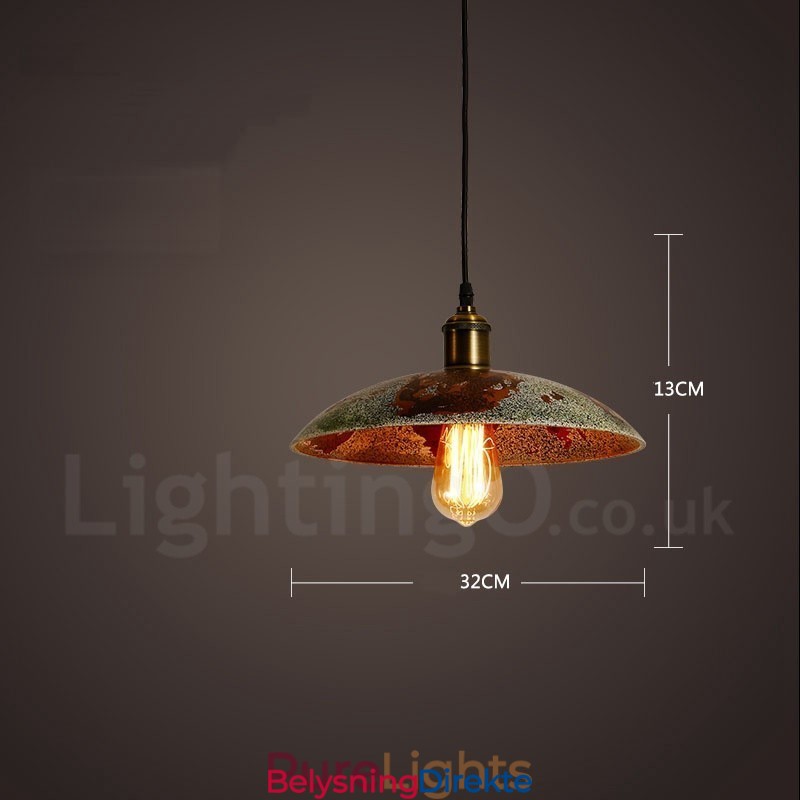 Rustikk Retro Vintage Pendellampe Med 1 Lys I Loftstil