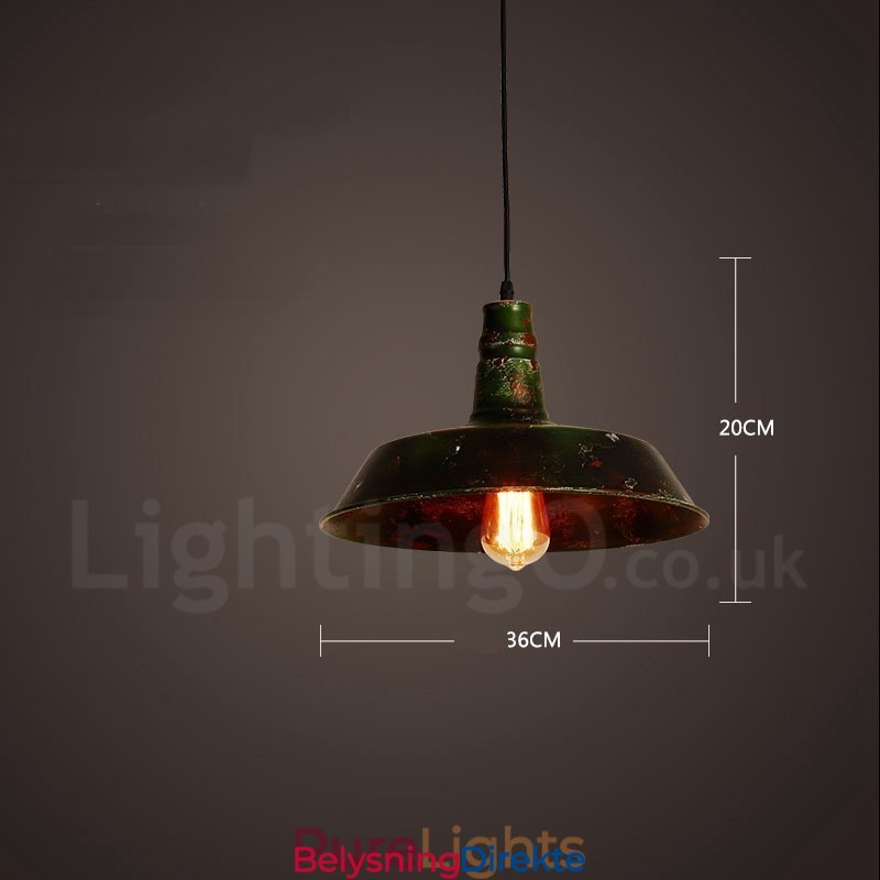 Rustikk Retro Vintage Pendellampe Med 1 Lys I Loftstil