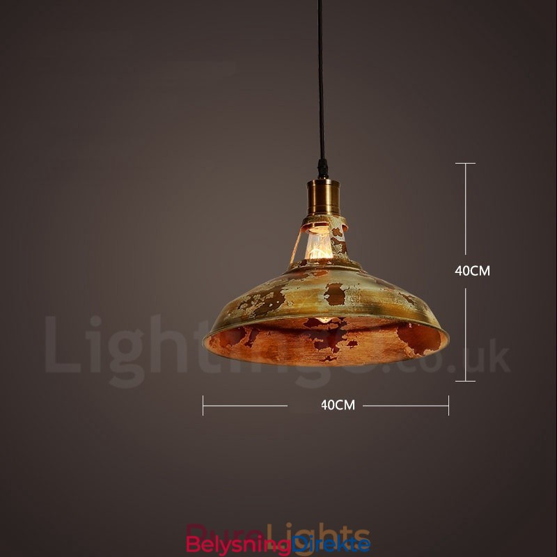 Rustikk Retro Vintage Pendellampe Med 1 Lys I Loftstil