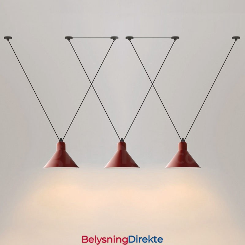 Moderne, Samtidskunstnerisk Taklampe Med 3 Lys