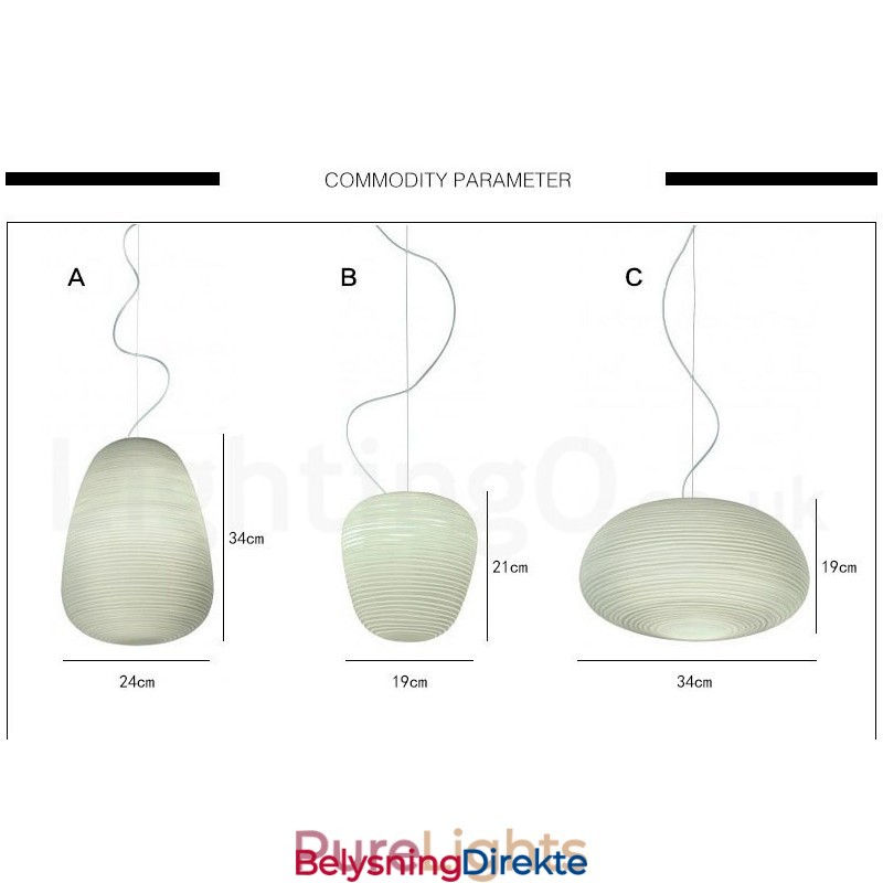 1 Lys Moderne Samtids Pendellampe I Tak Med Glassskjerm