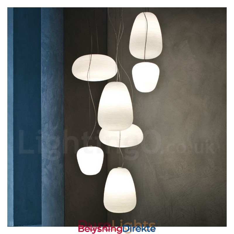 1 Lys Moderne Samtids Pendellampe I Tak Med Glassskjerm