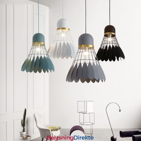 1 Lys Moderne Samtids Pendellampe I Tak