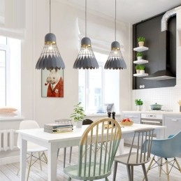 1 Lys Moderne Samtids Pendellampe I Tak