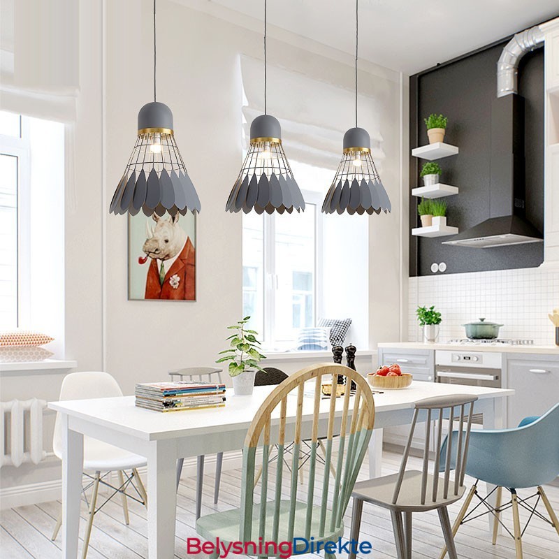 1 Lys Moderne Samtids Pendellampe I Tak