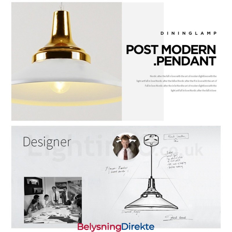 1 Lys Moderne Samtids Pendellampe I Tak