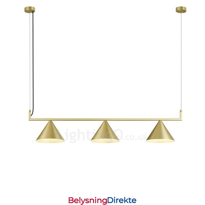 Moderne, Samtidskunstnerisk Taklampe Med 3 Lys