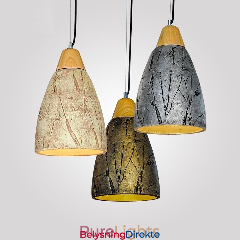 1 Lys Sement Moderne Samtids Pendellampe I Tak