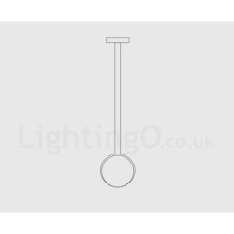 1 Lys Sement Moderne Samtids Pendellampe I Tak