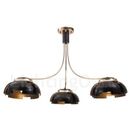 Moderne, Samtidskunstnerisk Lysekrone I Stål Med 3 Lys Og Akrylskjerm