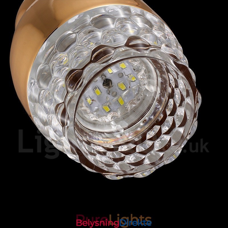 Moderne Samtidsstil 1 Lyspære Aluminiumslegering Pendellampe Med Akrylskjerm