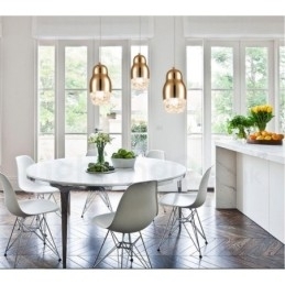 Moderne Samtidsstil 1 Lyspære Aluminiumslegering Pendellampe Med Akrylskjerm