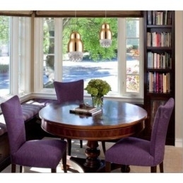 Moderne Samtidsstil 1 Lyspære Aluminiumslegering Pendellampe Med Akrylskjerm