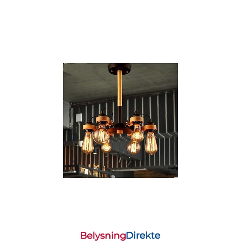 Studiolamper Og Lanterner Amerikansk Retro Taklampe 6