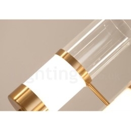 Rustikk Lodge Moderne Samtidskrone I Stål Med 6 Lys Og Glassskjerm