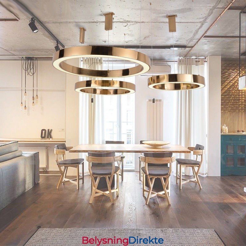 Moderne Og Moderne Stål Pendellampe Med 1 Lys Og Akrylskjerm