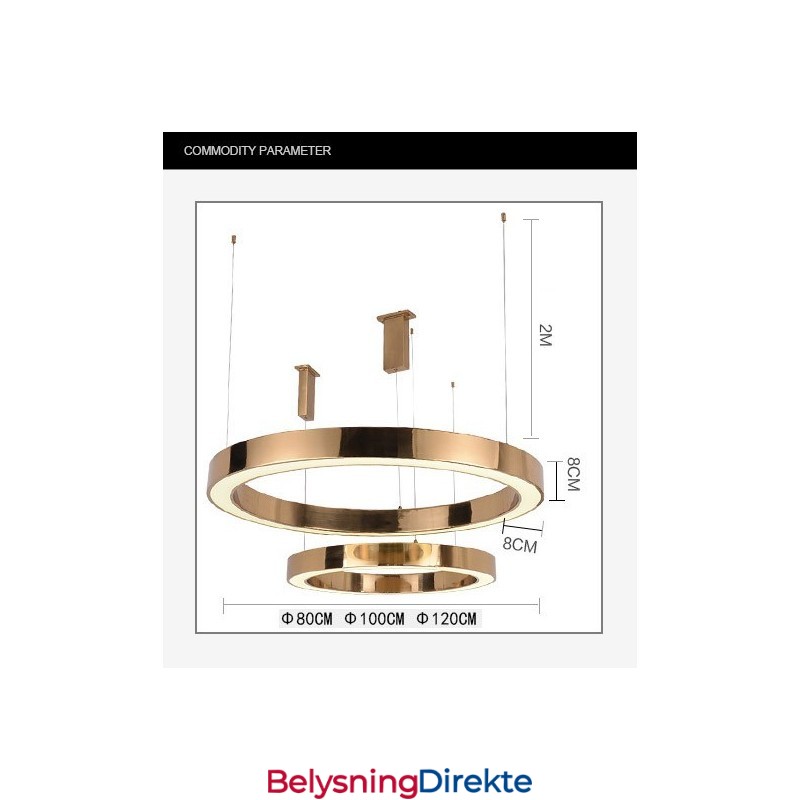 Moderne Og Moderne Stål Pendellampe Med 1 Lys Og Akrylskjerm