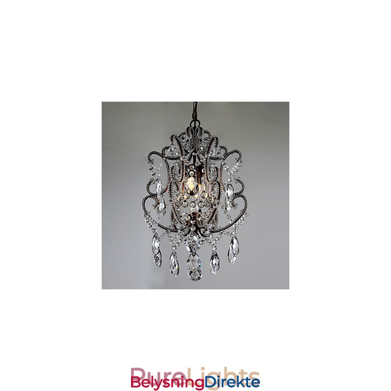 Moderne Lysekronedesign Vintage Lysekrone Loft Krystall Lysarmatur Glans Hengende Lampe