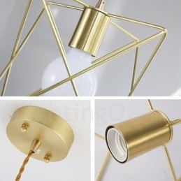 Moderne Og Moderne Stål Pendellampe Med 1 Lys Og Skjerm