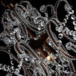 Moderne Lysekronedesign Vintage Lysekrone Loft Krystall Lysarmatur Glans Hengende Lampe