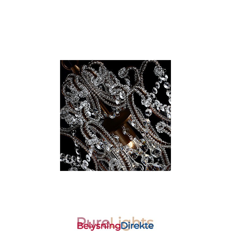 Moderne Lysekronedesign Vintage Lysekrone Loft Krystall Lysarmatur Glans Hengende Lampe