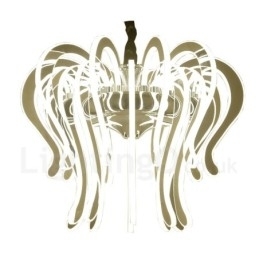 Moderne Og Samtidskunstnerisk Lysekrone I Stål Med 20 Lys Og Akrylskjerm