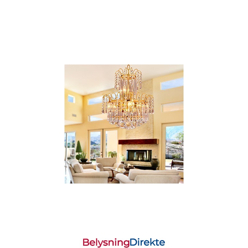 Luksuriøs Krystalllysekrone Med 7 Lys