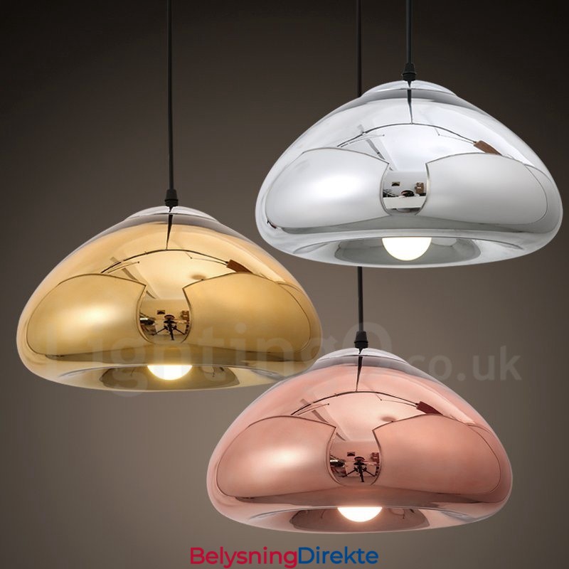 Moderne Og Moderne Pendellampe I Glass Med 1 Lys Og Glassskjerm