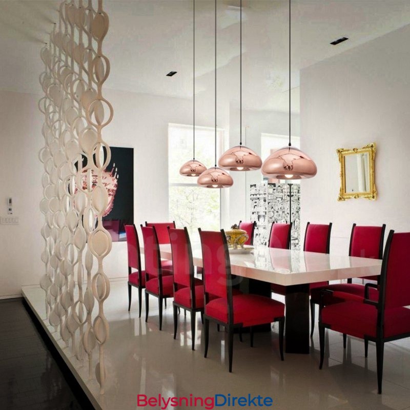 Moderne Og Moderne Pendellampe I Glass Med 1 Lys Og Glassskjerm