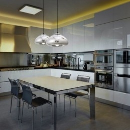 Moderne Og Moderne Pendellampe I Glass Med 1 Lys Og Glassskjerm