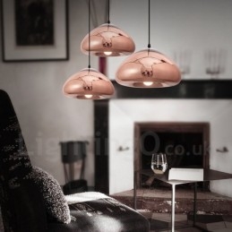 Moderne Og Moderne Pendellampe I Glass Med 1 Lys Og Glassskjerm