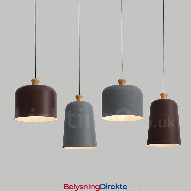 Moderne Samtidsstil 1 Lyspære Aluminiumslegering Pendellampe Med Aluminiumslegeringskjerm