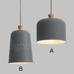 Moderne Samtidsstil 1 Lyspære Aluminiumslegering Pendellampe Med Aluminiumslegeringskjerm