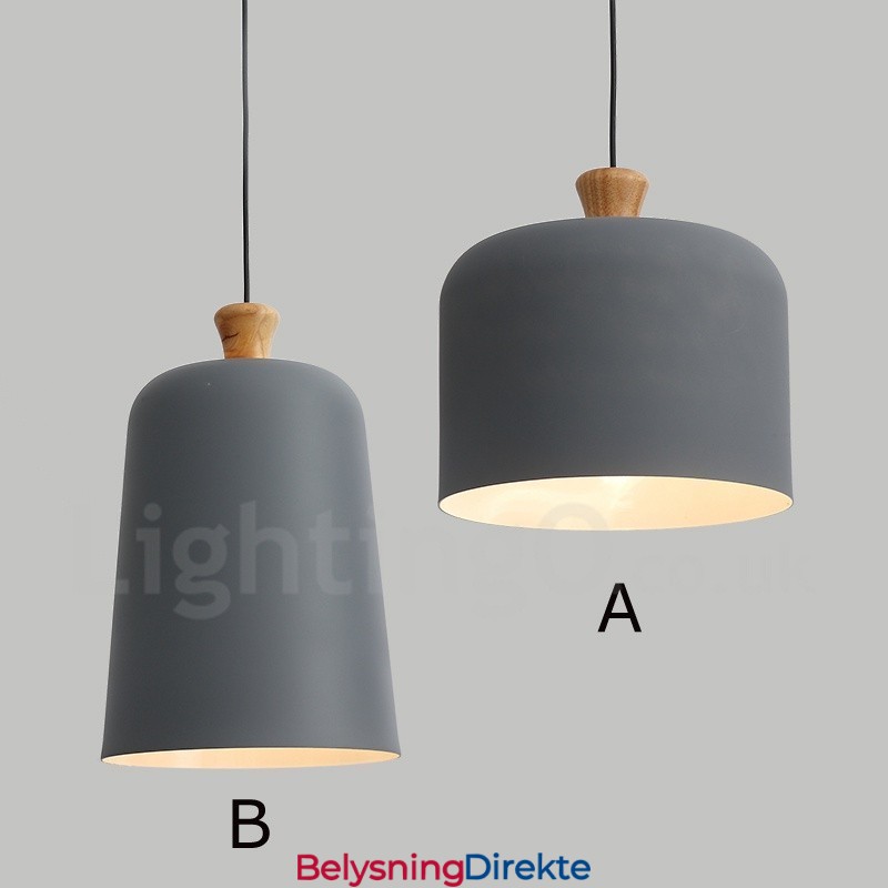 Moderne Samtidsstil 1 Lyspære Aluminiumslegering Pendellampe Med Aluminiumslegeringskjerm