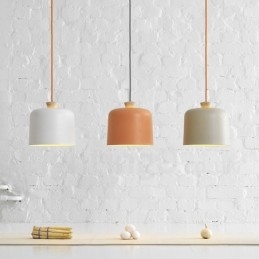 Moderne Samtidsstil 1 Lyspære Aluminiumslegering Pendellampe Med Aluminiumslegeringskjerm