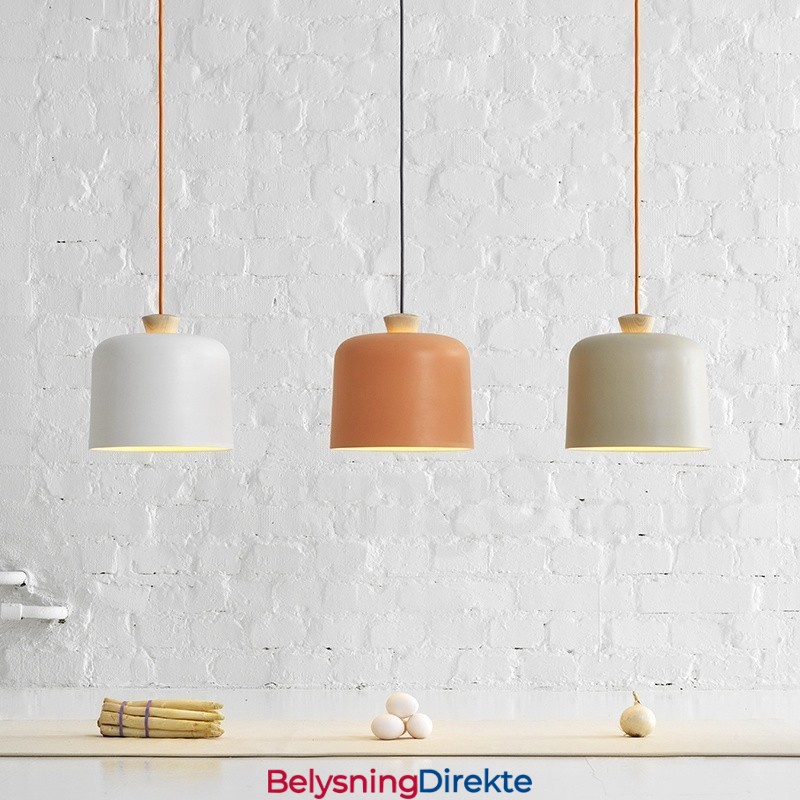 Moderne Samtidsstil 1 Lyspære Aluminiumslegering Pendellampe Med Aluminiumslegeringskjerm