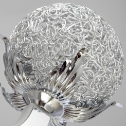 Dimbar Moderne Samtidskrone I Stål Med 8 Lys Og Skjerm I Aluminiumslegering