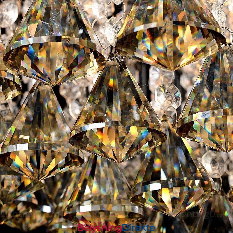 6 Moderne, Samtidskunstneriske Taklamper Med Krystallskjerm