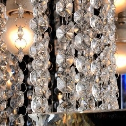 6 Moderne, Samtidskunstneriske Taklamper Med Krystallskjerm