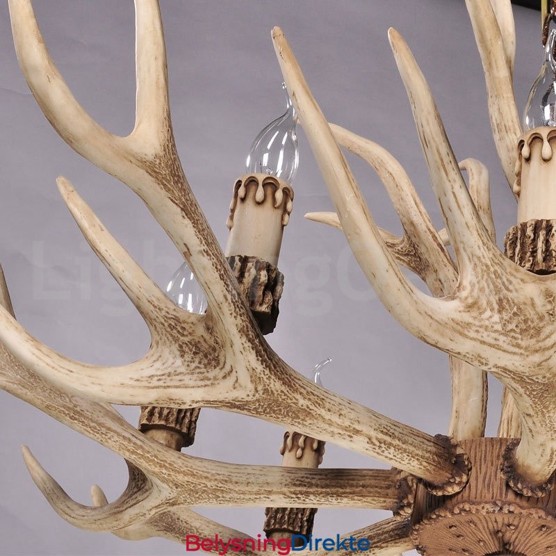 8 Lys Landlig Rustikk Nordisk Moderne Samtidslysekrone