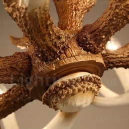 6 Lys Vintage Retro Lysekrone