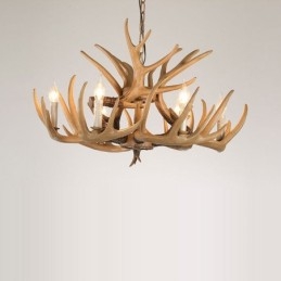 6 Lys Vintage Retro Lysekrone