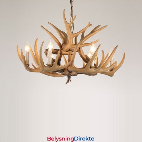 6 Lys Vintage Retro Lysekrone