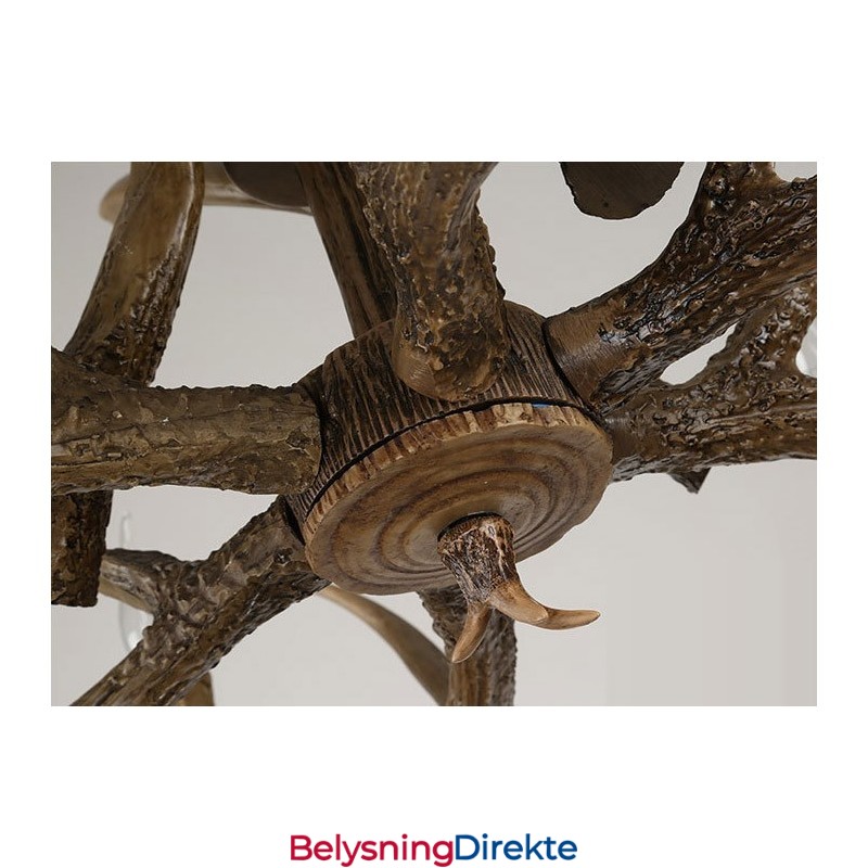 6 Lys Vintage Retro Lysekrone