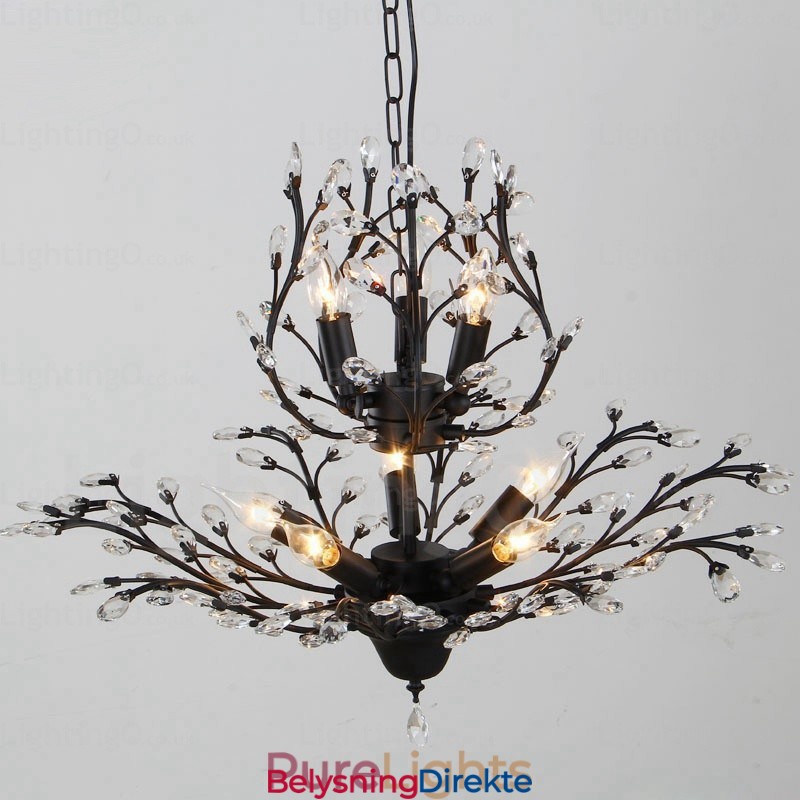 Lys Landlig Rustikk Lysekrone