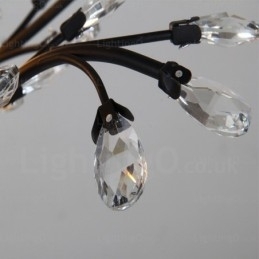 Lys Landlig Rustikk Lysekrone