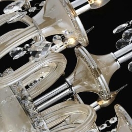 Lys I Palassstil Med Glasslysekrone Og Stearinlyspære