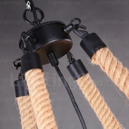 8 Lys Landlig Rustik Pendellampe